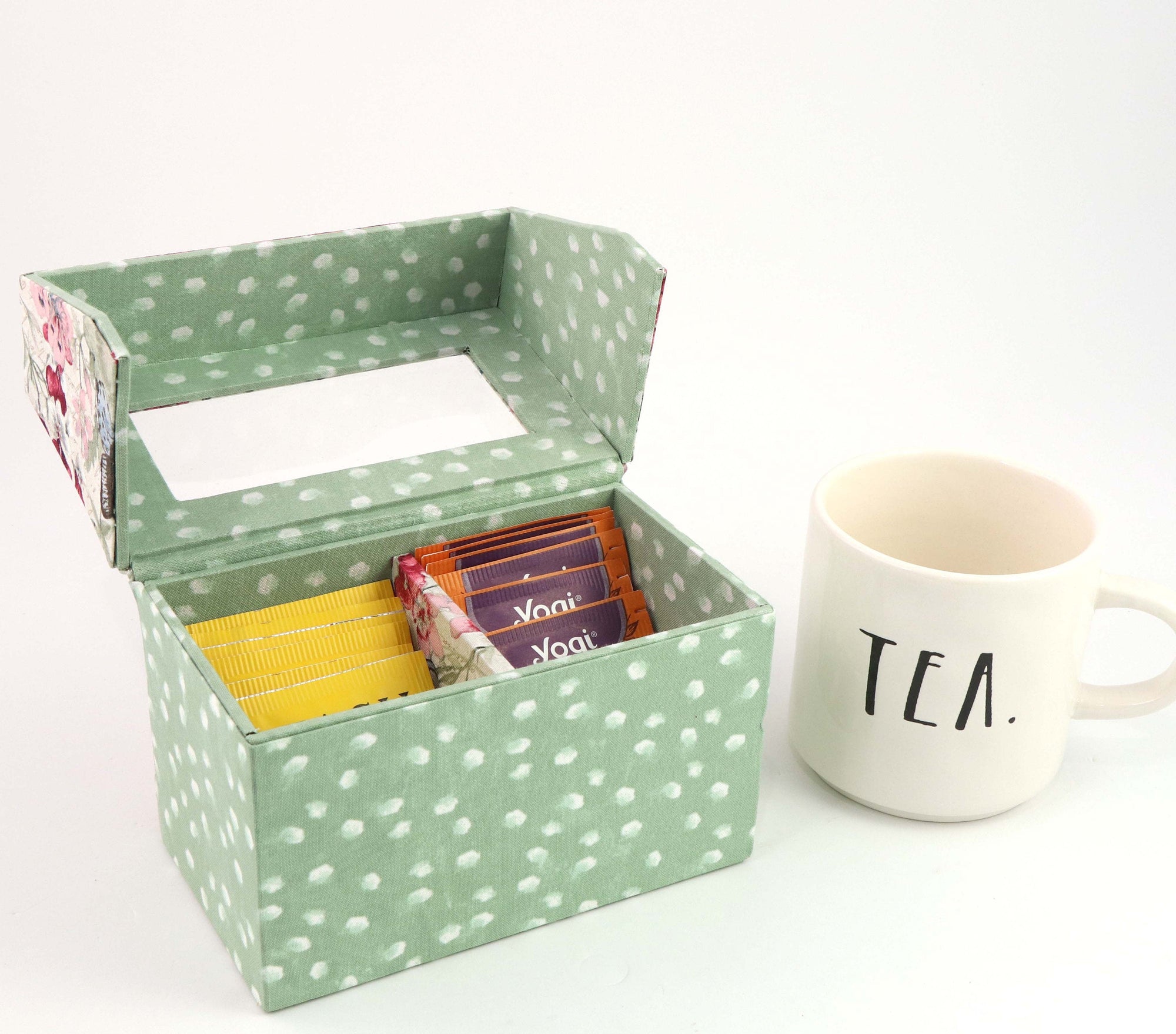 Small elegant window box DIY kit, cartonnage kit 173, Online instructions included - Colorway Arts