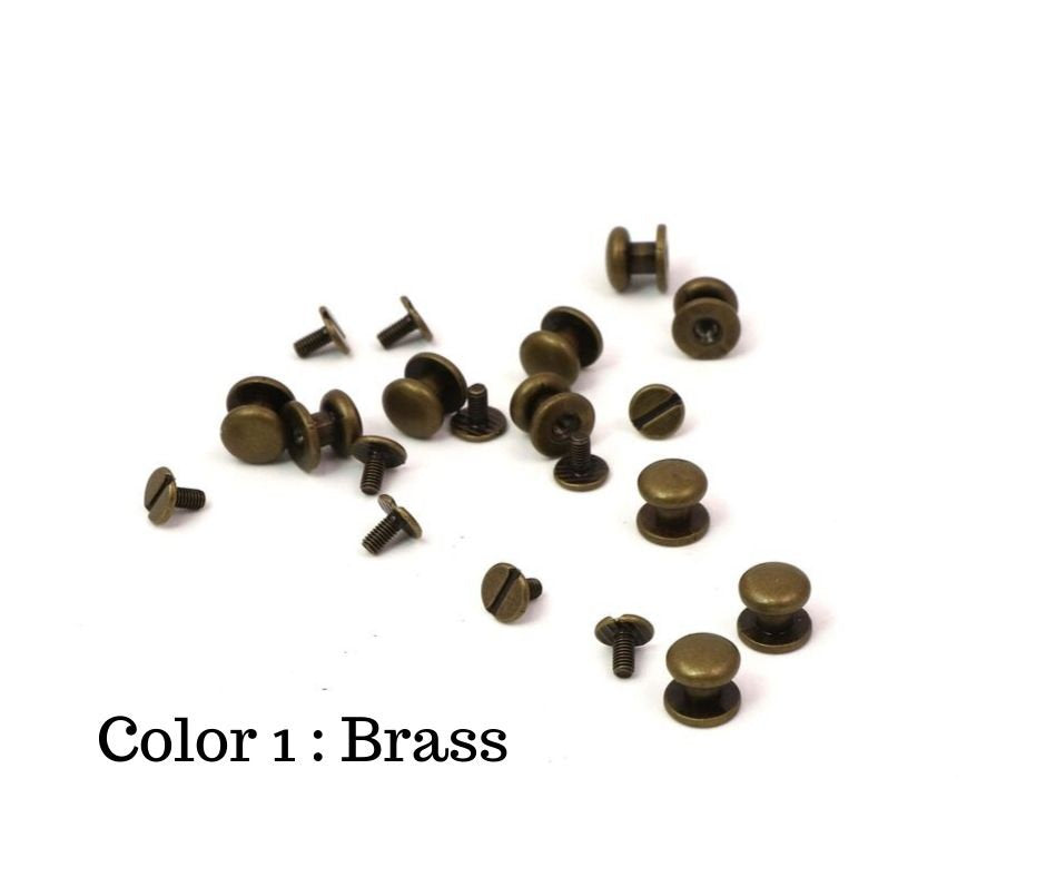 Metal knobs, Metal Drawer Knob, 0.3&quot; (8mm), 12-Pack, HD06 - Colorway Arts