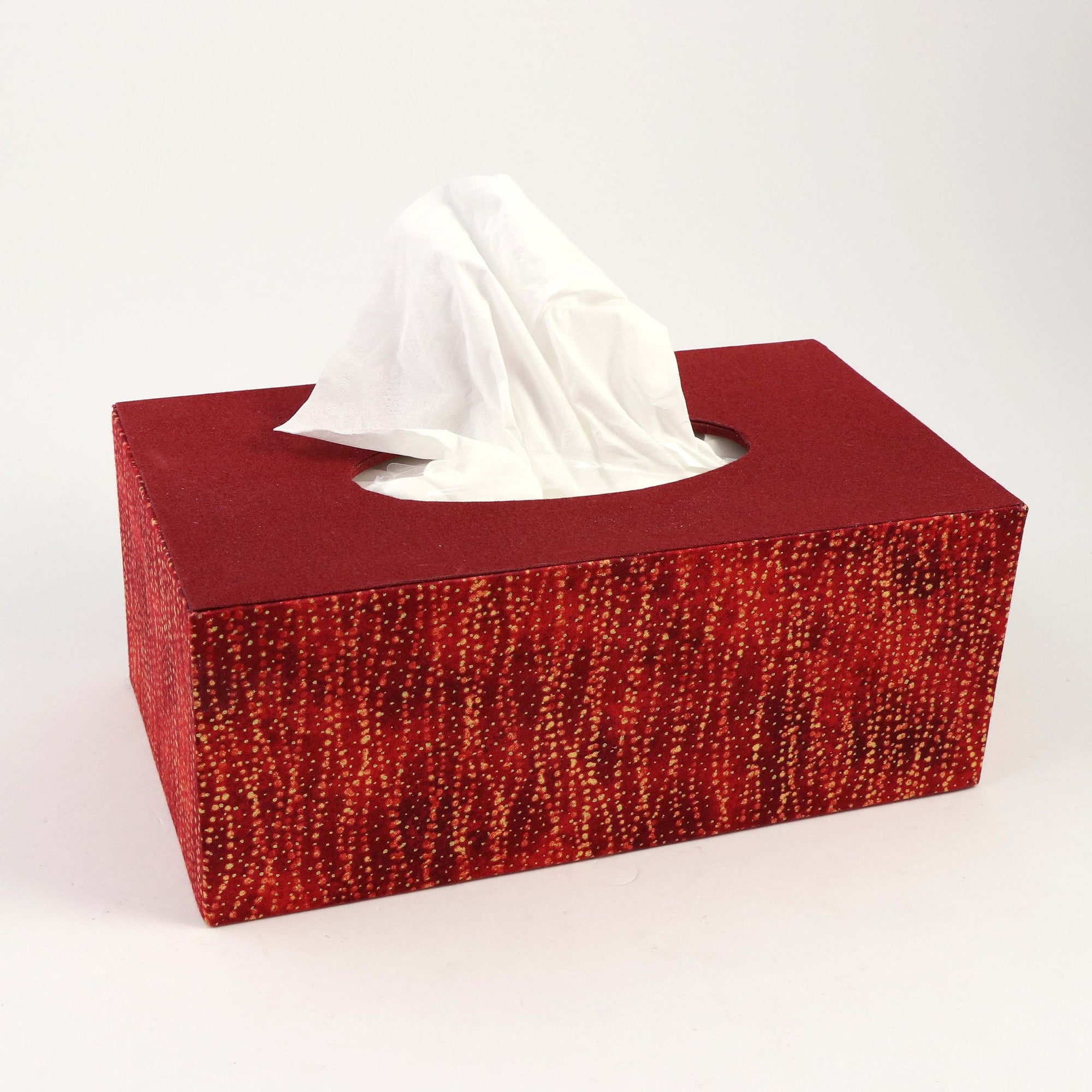 Fabric rectangular tissue box cover DIY kit, cartonnage kit 181, online  instructions included
