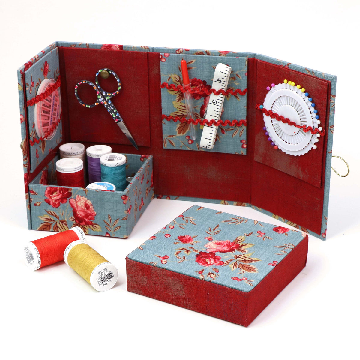 Members only,  Fabric Folding box DIY kit,  folding gift box, cartonnage kit 136 - Colorway Arts