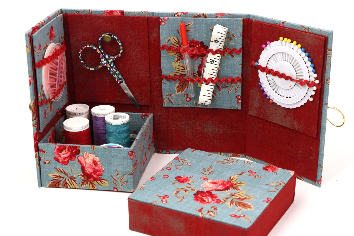 Members only,  Fabric Folding box DIY kit,  folding gift box, cartonnage kit 136 - Colorway Arts