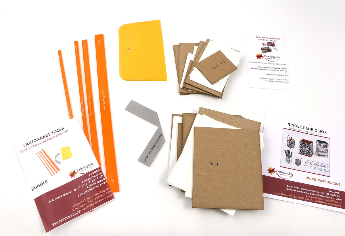 Cartonnage starter kit_ tools and DIY kits - Colorway Arts