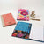 Fabric notepad cover DIY kit,  cartonnage kit 186, Online instructions included - Colorway Arts