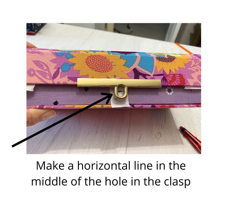 Metal clasp twist lock, box clasp, bag clasp, clasp 3 3-4" (9.5 cm), HD04 - Colorway Arts