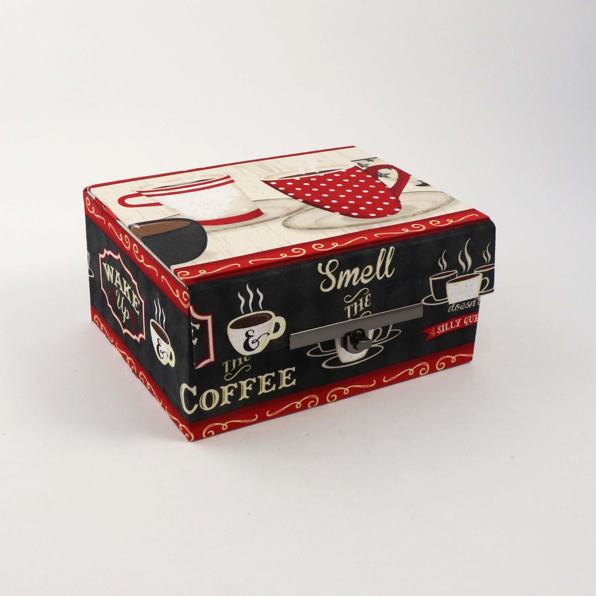 Metal clasp twist lock, box clasp, bag clasp, clasp 3 3-4" (9.5 cm), HD04 - Colorway Arts