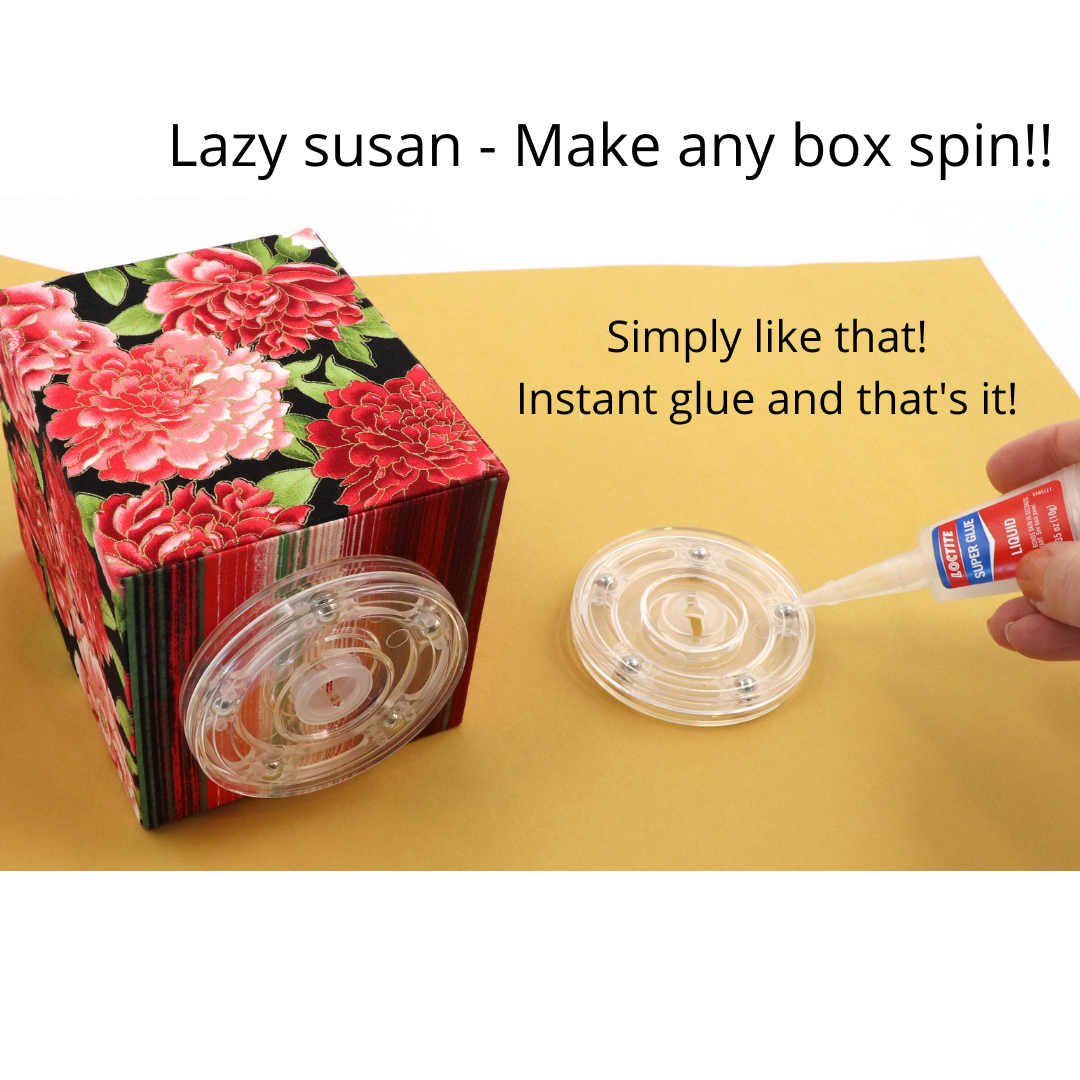 Lazy susan, clear plastic lazy susan mechanism