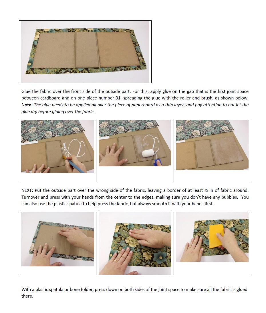 Fabric k-cup box DIY kit, cartonnage kit 143, online instructions included - Colorway Arts