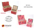 Kiss lock fabric box DIY kit, SMALL fabric box kit, cartonnage kit 197 - Colorway Arts