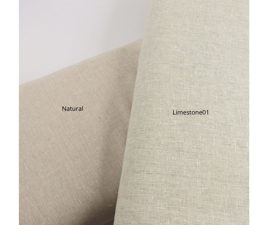 Essex Linen Fabric (Limestone01) - Colorway Arts