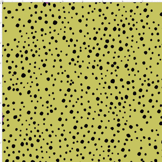 Fabric - Pepper dots green by Loralie Designs - Half Yard