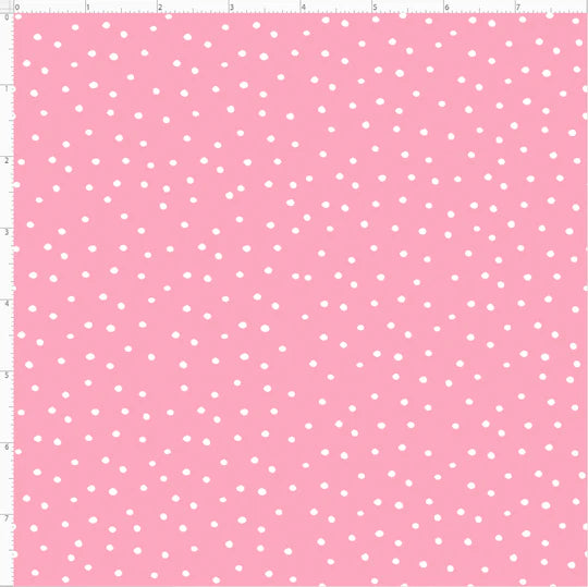 Fabric - Dinky dots pink / white by Loralie Designs - Half yard