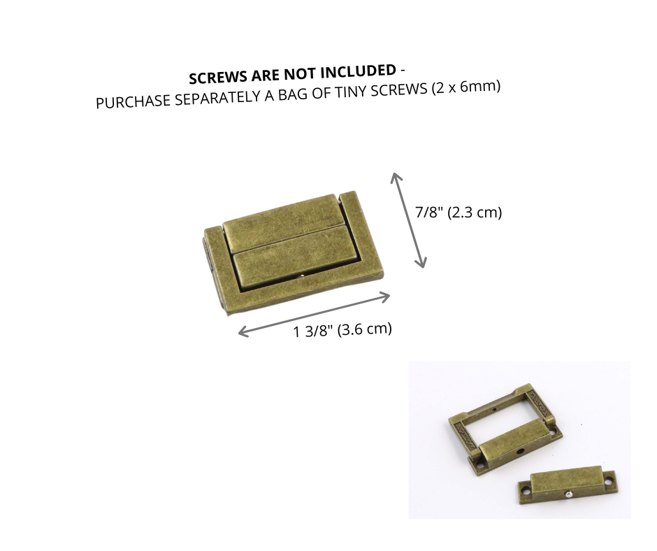Lock Box Clasp Box lock buckle, box clasp, HD44 - Colorway Arts