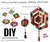 Cartonnage Fabric Ornaments DIY KIT set