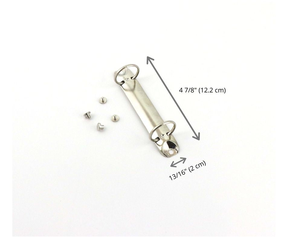 Metal small Binder mechanism 2-ring with screws (HD27) - Colorway Arts