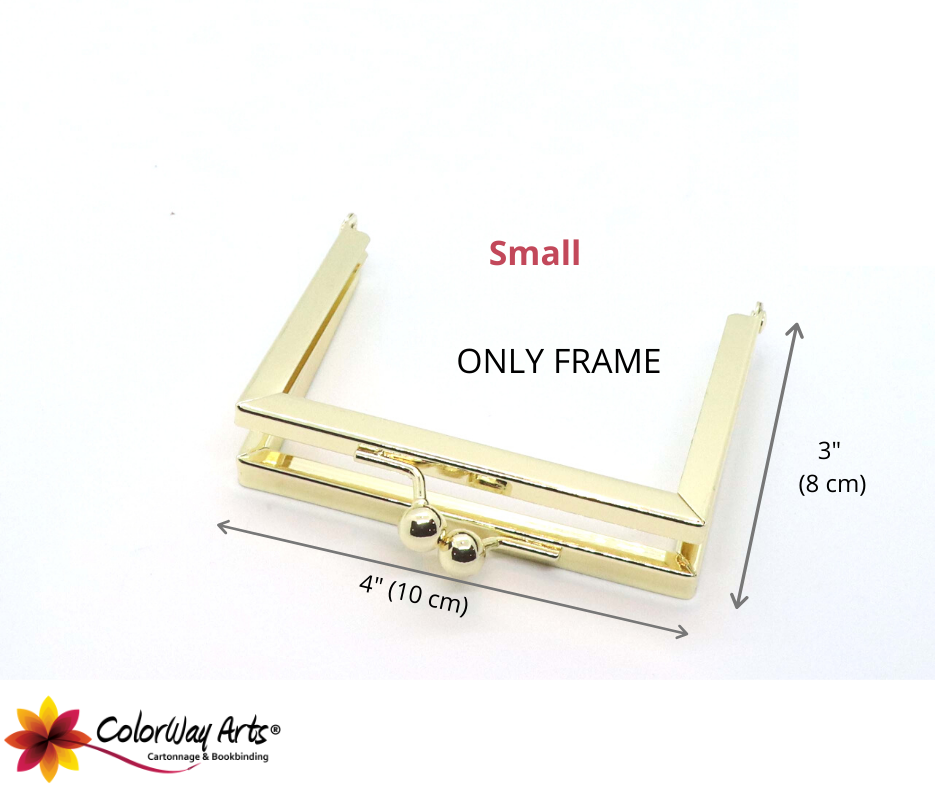 Kiss lock frame for boxes, small, HD21 - Colorway Arts